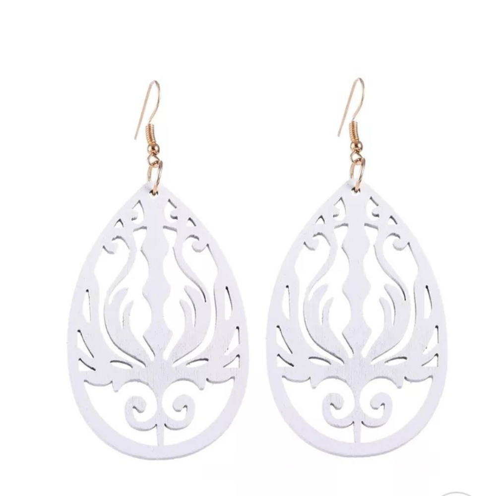 Fleur Art Deco Style Earrings